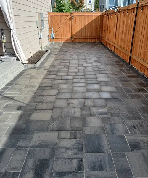 Custom Paver Patio & Synthetic Turf Installation in Seattle 